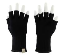 Minus33 Merino Wool Fodera per guanti senza dita 6610, nero, X-Large