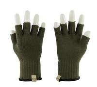 Minus33 Merino Wool Sottoguanti senza dita, taglia S, colore: verde oliva