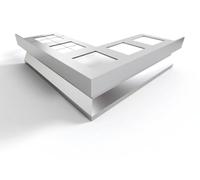 MINUTA PROFILI Angolare Esterno per Profilo gocciolatoio Alluminio TOP Per Balconi e Terrazze(Alluminio da Verniciare)