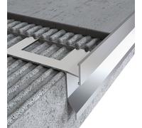 MINUTA PROFILI Angolare Per Profilo Gocciolatoio Balcone In Alluminio Top Angolare Gocciolatoio Per Balconi Esterno 16X16 Cm Facile Installazione (NATURALE)