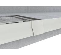 MINUTA PROFILI Giunzione per Profilo gocciolatoio Alluminio Nor Per Balconi e Terrazze (Bianco RAL 9010)