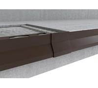 MINUTA PROFILI Giunzione per Profilo gocciolatoio Alluminio Nor Per Balconi e Terrazze (Testa di Moro RAL 8019)
