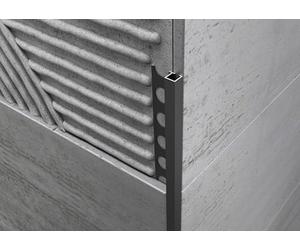 MINUTA PROFILI Profilo Alluminio Per Installazioni Interne Ed Esterne Profili Alluminio Alta Qualità Profilo Angolare Alluminio Lunga Durata Barra 2,5 M Angolo Quadro Nero Opaco (12 MM)