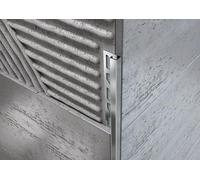 Minuta Profili Profilo Angolare Acciaio Inox Per Ogni Ambiente Profilo Per Pavimenti Resistente Profili In Acciaio Per Piastrelle Angolo Quadro Barra 2,5 M Facile Installazione (LUCIDO 10X1MM)