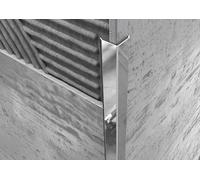 Minuta Profili Profilo Angolare Acciaio Inox Per Qualsiasi Ambiente Profilo Per Pavimenti Resistente Profili In Acciaio Per Piastrelle Paraspigolo Barra 2,5 M Facile Installazione (LUCIDO 30X30 MM)