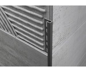 MINUTA PROFILI Profilo Angolare Acciaio Inox Per Qualsiasi Ambiente Profilo Per Pavimenti Resistente Profili In Acciaio Per Piastrelle Nero Opaco Angolo Quadro Barra 2,5 M Facile Installazione (8 MM)