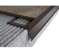 MINUTA PROFILI Profilo Gocciolatoio Balcone In Alluminio NOR Resistente Gocciolatoio Per Balconi Verniciato A Polvere Barra 2,7 M (Testa di Moro RAL 8019)