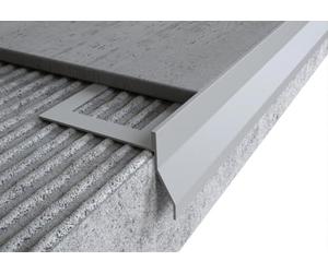Minuta Profili Profilo Gocciolatoio Balcone In Alluminio NOR Resistente Gocciolatoio Per Balconi Verniciato A Polvere Dimensioni Mattonella 12,5 Mm Barra 2,7 M (GRIGIO CHIARO RAL 7038)