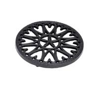 Minuteman International Achla Designs Sunburst Cast Iron Trivet, Blue Black sottopentola in ghisa da Tavolo Stufa a Legna, Ferro, Blu e Nero, 7" Diameter