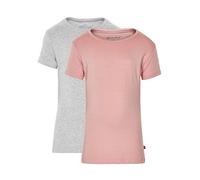 MINYMO 2er Pack T-Shirt für Mädchen, Multicolore (Rosa/Grigio 568), 6 Anni Bambina
