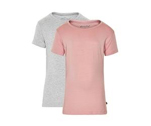MINYMO 2er Pack T-Shirt für Mädchen, Multicolore (Rosa/Grigio 568), 6 Anni Bambina