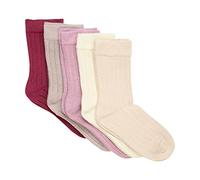 MINYMO Ankle sock - bamboo (5-pack), Calzini in viscosa di bambù Ragazzi unisex, Orchid Haze, 19