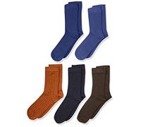 MINYMO Ankle Sock-Bamboo (5-Pack) Calzini in Viscosa di bambù, Total Eclipse, 15 8 Ragazzi Unisex