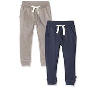 MINYMO Basic 36-Sweat Pant (2-Pack) Pantaloni, Multicolore (Ensign Blue/Grigio 794), 116 Bambini e Ragazzi