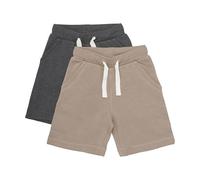 Minymo - Boy's Basic 53 Sweat Short (2-Pack) - Pantaloncini 92 marrone