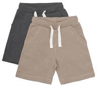 Minymo - Boy's Basic 53 Sweat Short (2-Pack) - Pantaloncini 110 marrone