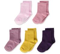 Minymo 5er Pack Socken in Verschieden Farben Calze, Multicolore (Shadow Purple 664), 19-22 (Taglia Unica: 19) Bimba