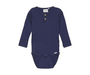 MINYMO Body unisex con maniche lunghe a costine