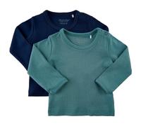 Minymo - Kid's Blouse L/S (2-Pack) - Maglia a manica lunga 86 turchese