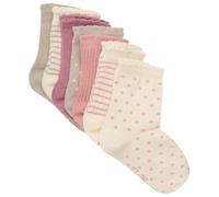 Minymo - Kid's Socks with Pattern 7-Pack - Calze casual EU 15-18 beige