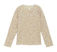 Minymo - Kid's T-Shirt L/S AOP Rib - Maglia a manica lunga 128 beige