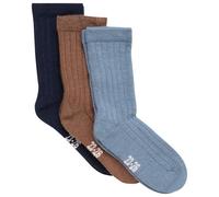 Minymo - Kid's Wool Socks Rib 3-Pack - Calze casual EU 19-22 grigio