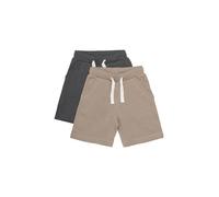 Minymo - Boy's Basic 53 Sweat Short (2-Pack) - Pantaloncini 92 marrone