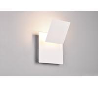 MIO APPLIQUE LED 6W 560lm, 3000K METALLO BIANCO DIFFUSORE QUADRATO ORIENTABILE L. 18CM