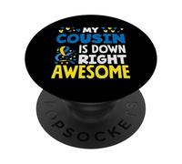 Mio cugino ha ragione per la fantastica consapevolezza della sindrome di Down PopSockets PopGrip Adesivo