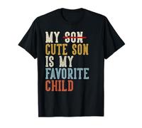 Mio Figlio Carino è Il Mio Bambino Preferito Divertenti scherzi retrò Maglietta