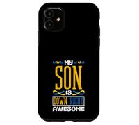 Mio figlio è giù a destra fantastica sindrome di Down T21 Custodia per iPhone 11