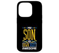 Mio figlio è giù a destra fantastica sindrome di Down T21 Custodia per iPhone 14 Pro