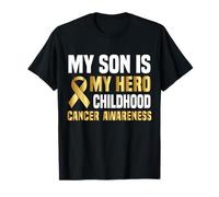 Mio Figlio è Il Mio Eroe della consapevolezza del Cancro Infantile Maglietta