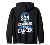 Mio Figlio è più Forte del Cancro Felpa con Cappuccio