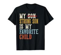 Mio Figlio Forte è Il Mio Bambino Preferito Divertenti scherzi retrò Maglietta