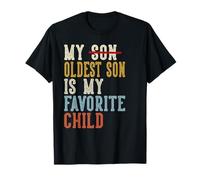Mio Figlio Maggiore è Il Mio Bambino Preferito Divertenti scherzi retrò Maglietta