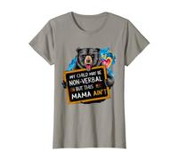 Mio Figlio Potrebbe Non Essere verbale ma Questa Mamma Non è Divertente Orso Maglietta