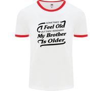Mio Fratello È Più Grande 30° 40° 50° Compleanno Uomo Ringer T-Shirt
