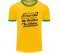 Mio Fratello È Più Grande 30° 40° 50° Compleanno Uomo Ringer T-Shirt