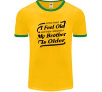 Mio Fratello È Più Grande 30° 40° 50° Compleanno Uomo Ringer T-Shirt