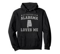Mio Fratello in Alabama Mi AMA America Vintage Stato Felpa con Cappuccio