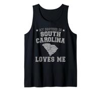 Mio Fratello in Carolina del Sud Mi AMA America Vintage Stato Canotta