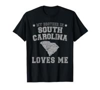Mio Fratello in Carolina del Sud Mi AMA America Vintage Stato Maglietta