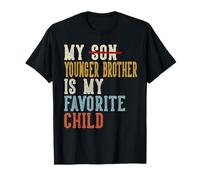 Mio Fratello minore è Il Mio Bambino Preferito Divertenti scherzi retrò Maglietta