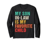 Mio genero è il mio bambino preferito Divertente festa del papà retrò Maglia a Manica
