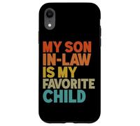 Mio genero è il mio bambino preferito Divertente suocera retrò Custodia per iPhone XR