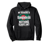 Mio Marito è Bangladesh Niente Mi spaventa Felpa con Cappuccio