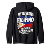Mio Marito è filippino Niente Mi spaventa Felpa con Cappuccio