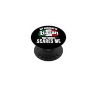 Mio marito è italiano niente mi spaventa PopSockets PopGrip Adesivo