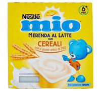 NESTLÉ MIO MERENDA AL LATTE CEREALI da 6 mesi, 4 vasetti da 100g